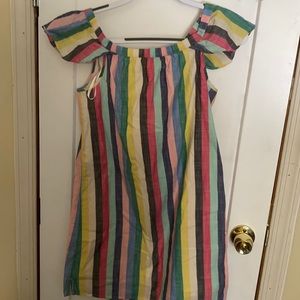 Stripe rainbow dress